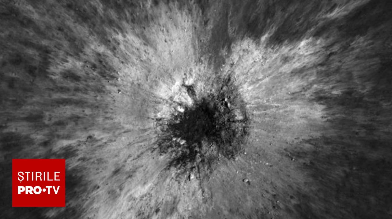 Un crater uriaș, de 222 de metri, a fost descoperit pe Lună prin intermediul unei sonde NASA