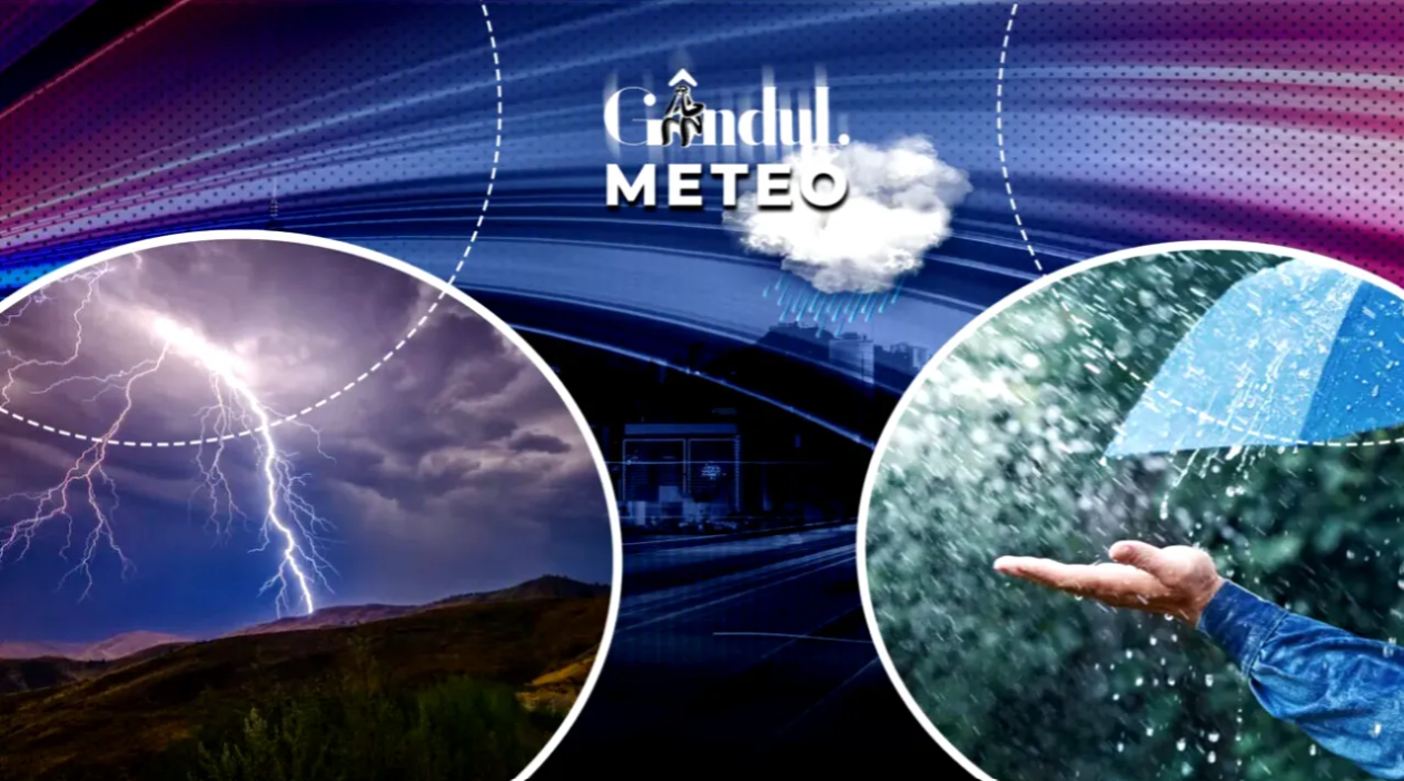 Avertisment meteorologic: Vânt puternic și precipitații mixte la munte, temperaturile vor scădea