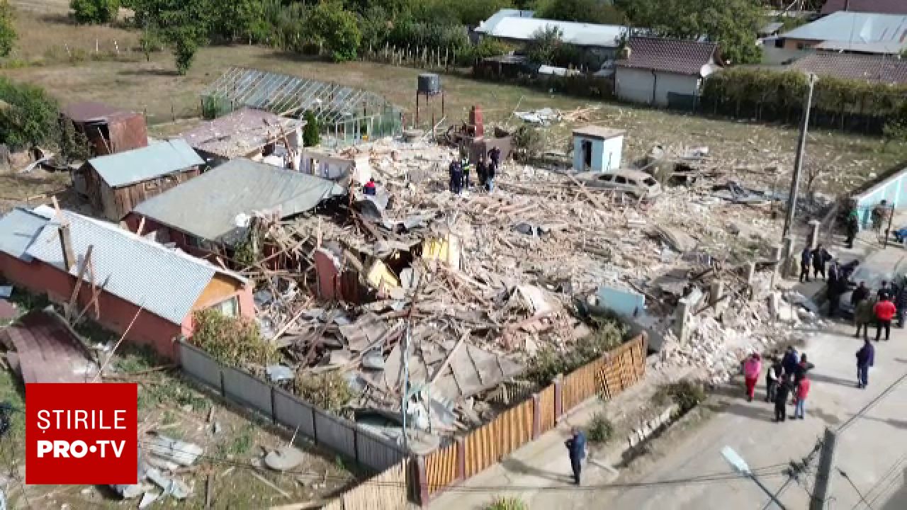 Explozie devastatoare în Vrancea: un rezervor de GPL a distrus locuințe și a rănit grav un bărbat