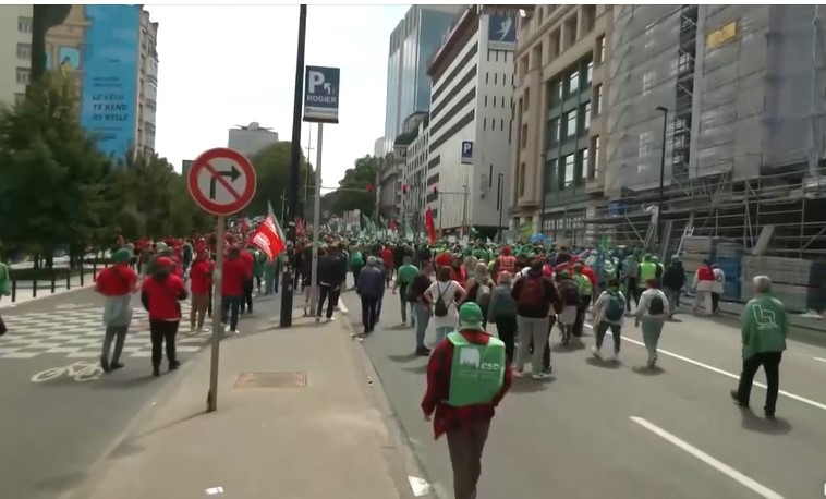 Manifestări violente în Belgia, la Bruxelles și Liege, în contextul protestelor împotriva scumpirii vieții