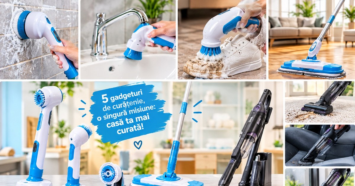 Ghid de gadgeturi de curățenie: 5 soluții tehnologice pentru eficientizarea treburilor casnice