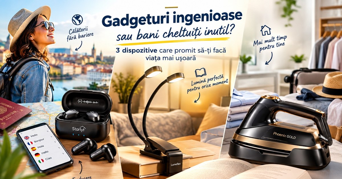 Gadgeturi ingenioase sau investiții inutile? Analiza a trei dispozitive cu funcții neobișnuite