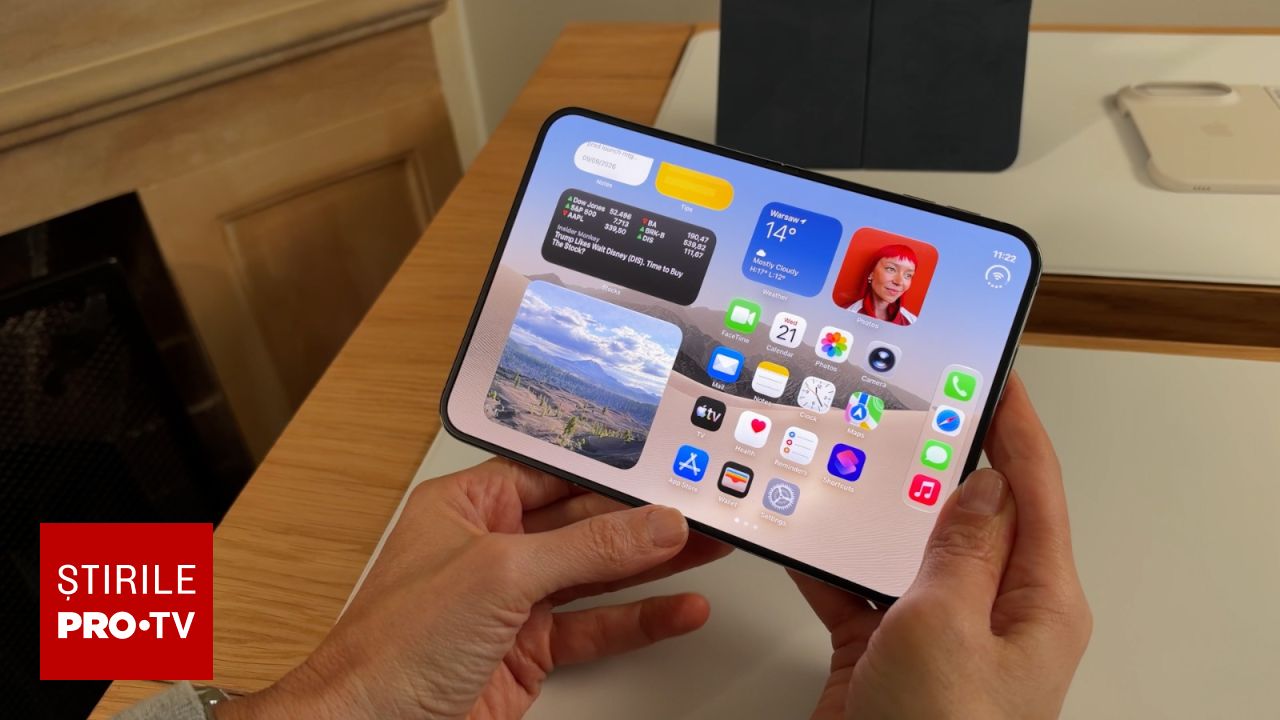 Apple lansează iPhone Duo, primul telefon pliabil cu ecran de 7,6 inch și procesor A20 Pro