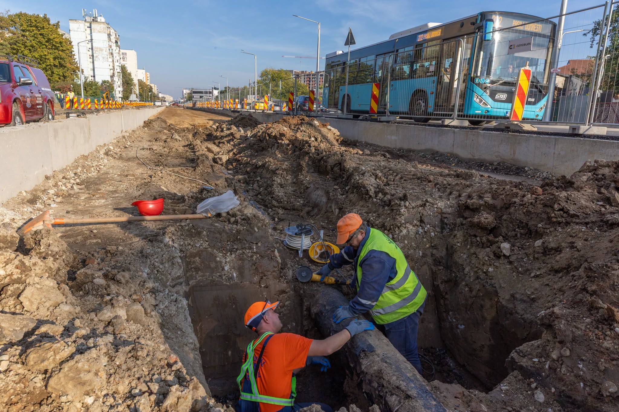 Lucrări la lărgirea Prelungirii Ghencea: identificată o conductă de gaze neplanificată