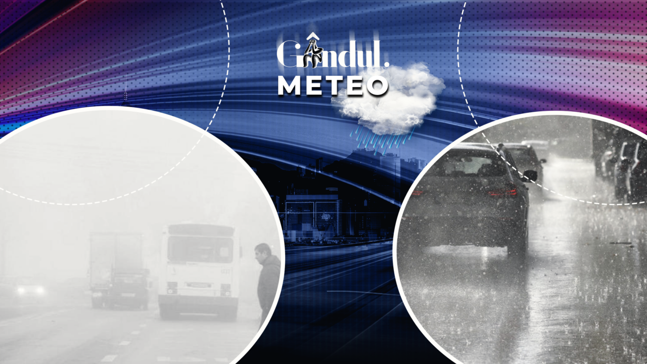 Avertizări meteorologice pentru weekend: ploi cu aversă, vânt puternic și grindină în România