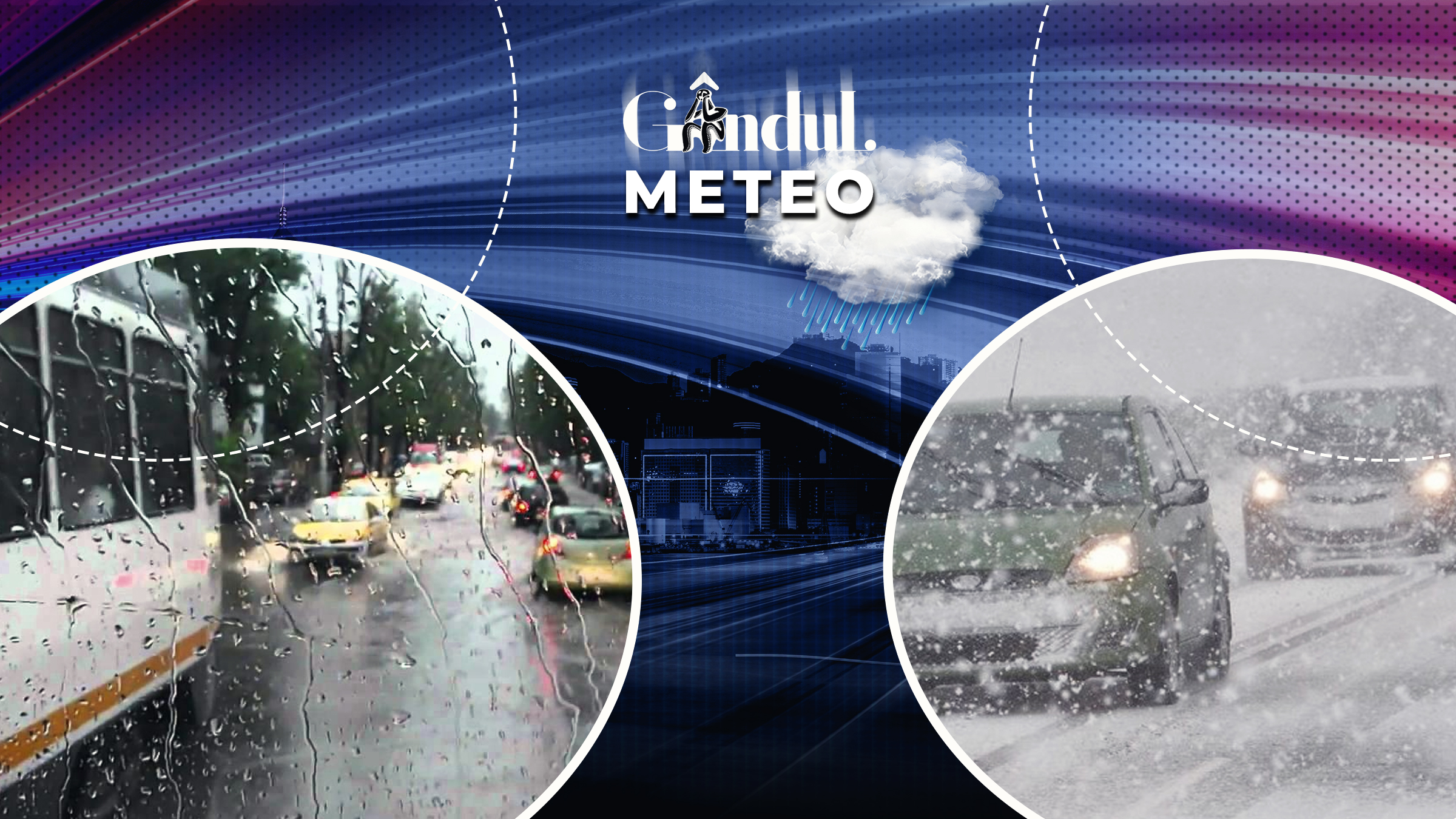 Avertismente meteorologice: ploi torențiale și depuneri de zăpadă în zone diferite ale țării