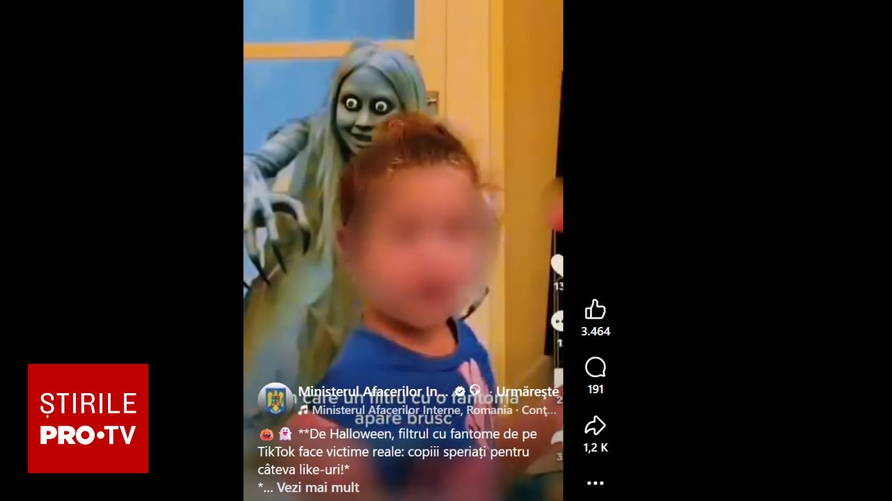 Avertisment din partea Poliției Române privind noul trend de pe TikTok numit „ghost prank”