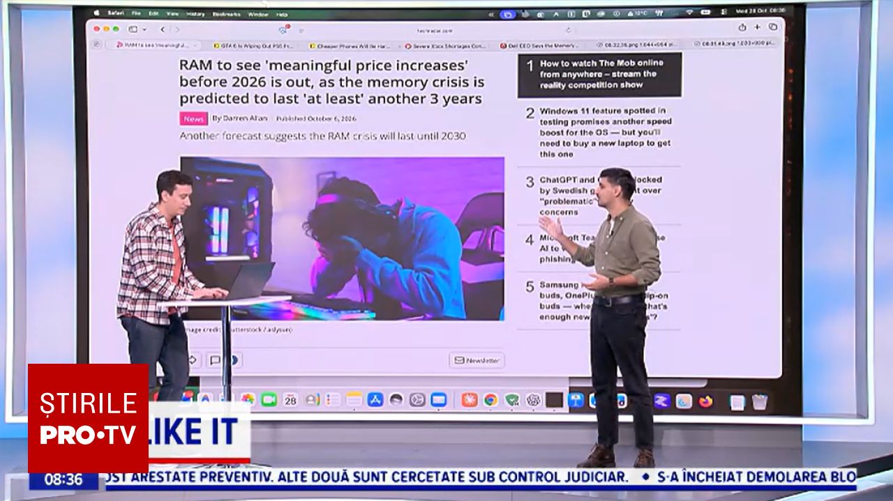 Criza componentelor electronice și scăderea populației în România: principalele știri ale zilei