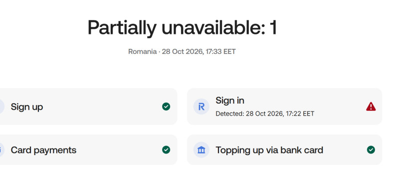 Utilizatorii Revolut raportează dificultăți de acces în aplicație, la doar câteva zile de un incident similar