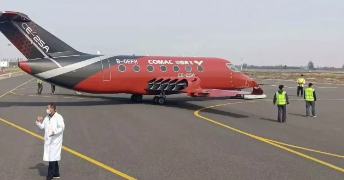 China dezvăluie demonstratorul CE-25A, un avion de linie complet electric cu 19 locuri