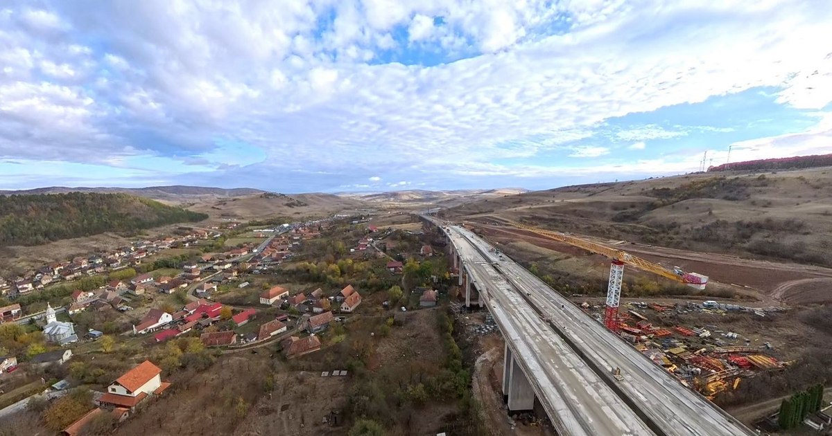 Viaductul de peste cimitirul din Nădășelu este aproape gata. A3 se apropie de deschidere