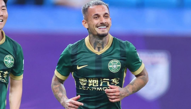 Alexandru Mitriță a marcat un gol în victoria echipei Zhejiang împotriva Wuhan Three Towns