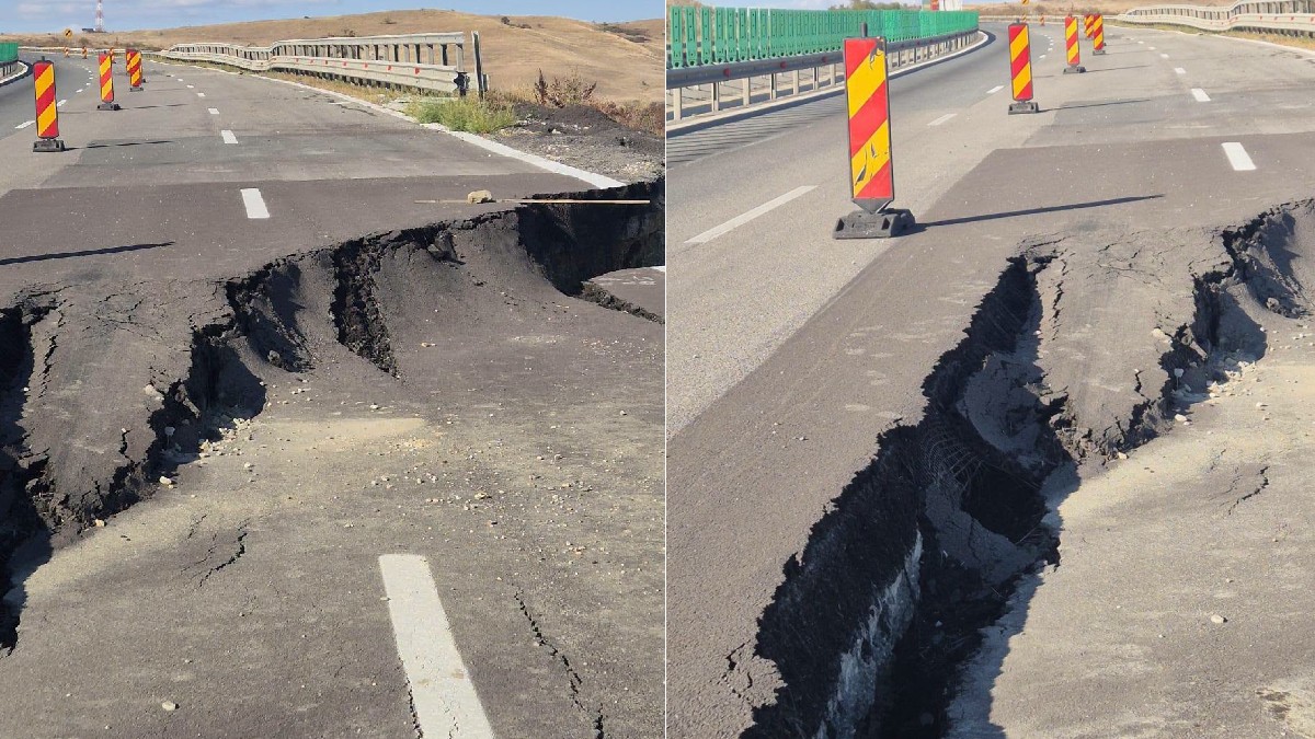 CNAIR explică de ce traficul de pe Autostrada A10 este deviat pe DN1 din cauza unei alunecări de teren