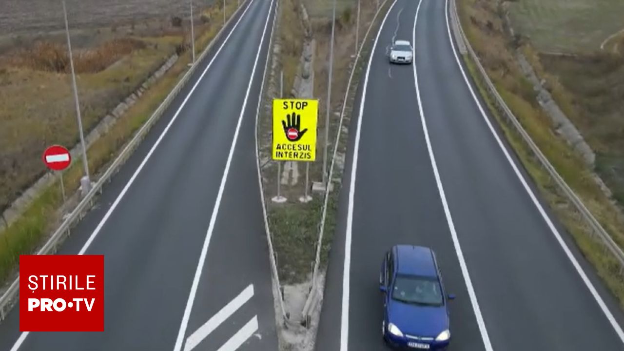 Noi panouri de avertizare pe autostrăzi pentru evitarea contrasensului și sancțiuni mai dure propuse la Senat