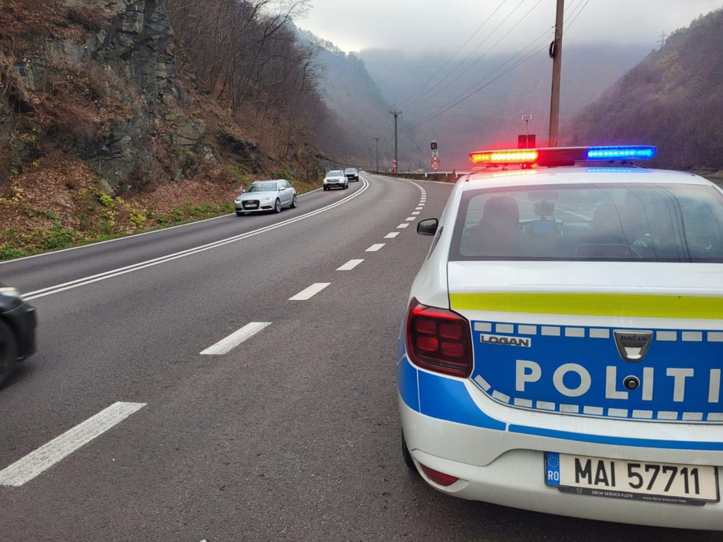 Un șofer sub influența ketaminei a fost oprit pe un drum intens circulat din Mureș