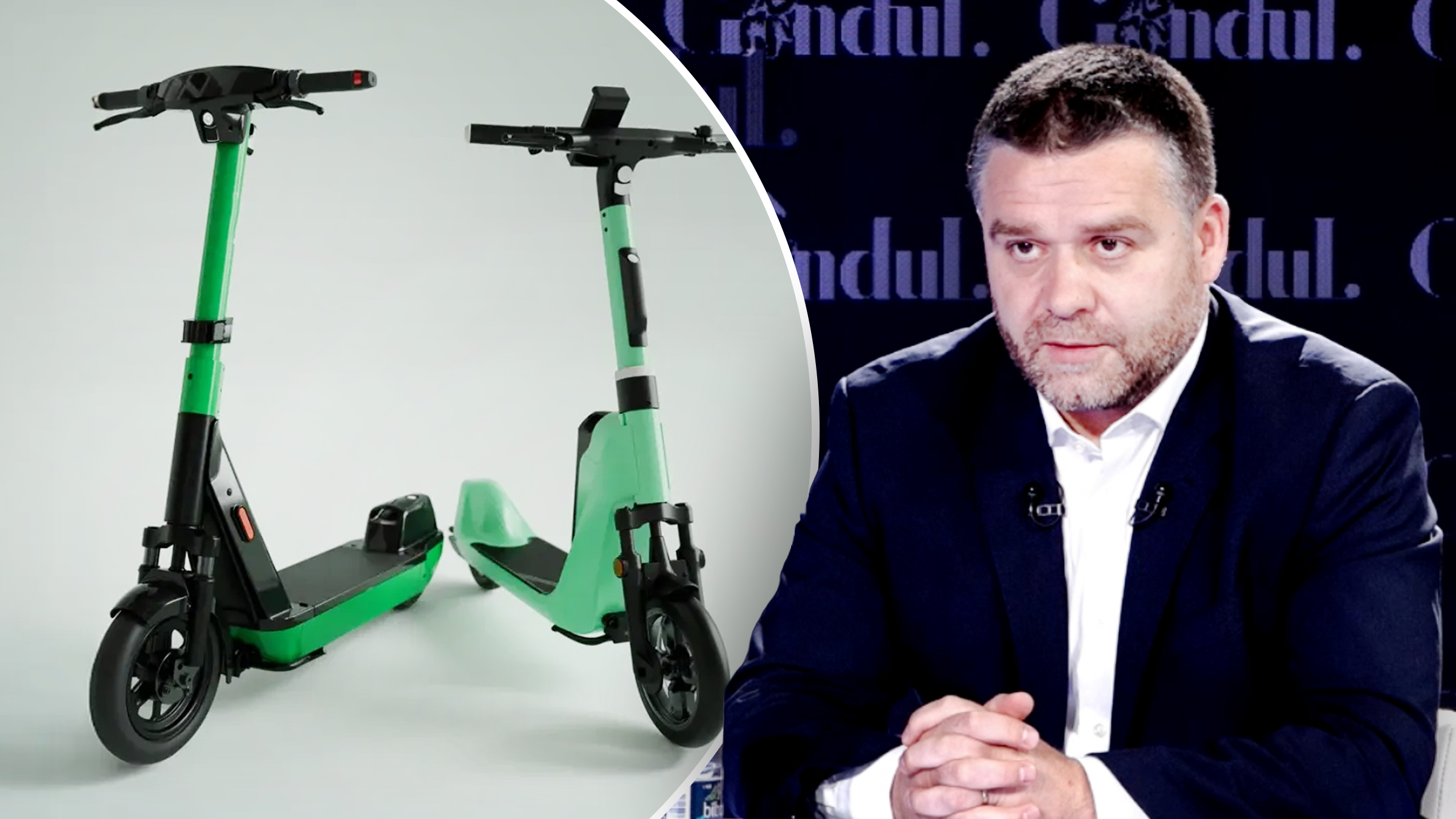 Ciprian Ciucu susține utilizarea trotinetelor electrice în București din cauza șantierelor și a traficului