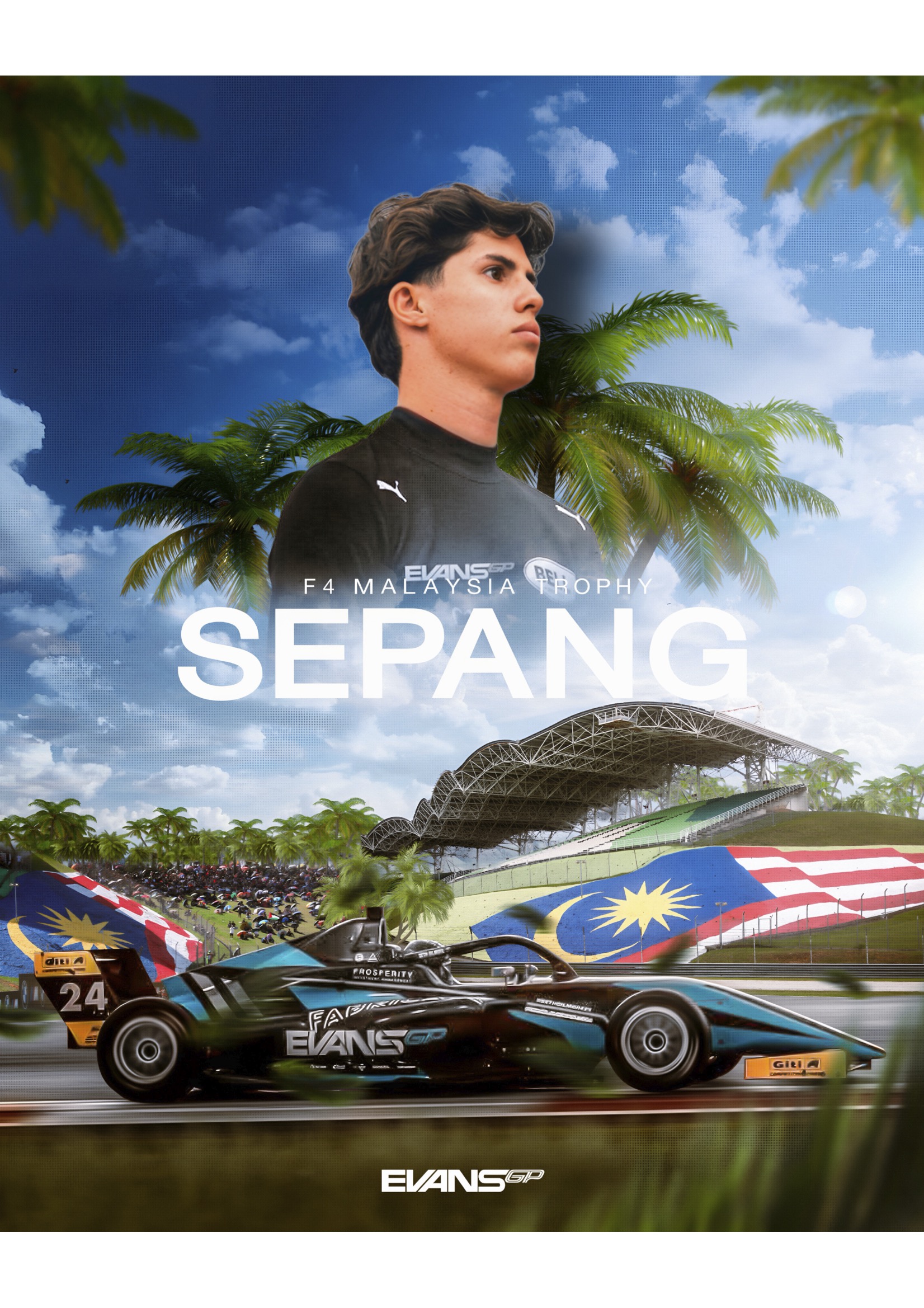 Pilotul român David Cosma Cristofor va concura la Formula Trophy Malaysia sub culorile echipei Evans GP