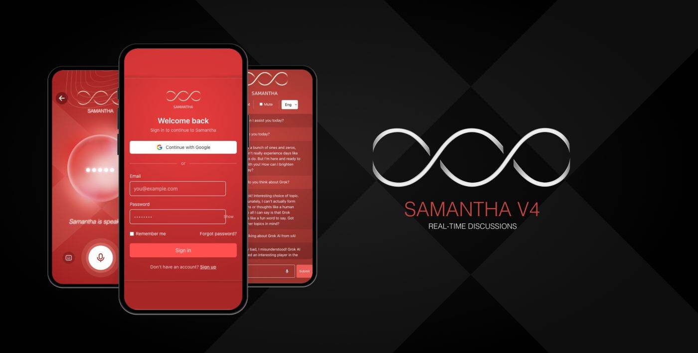 Compania UXR lansează Samantha AI V4, o versiune cu memorie contextuală pentru utilizatori