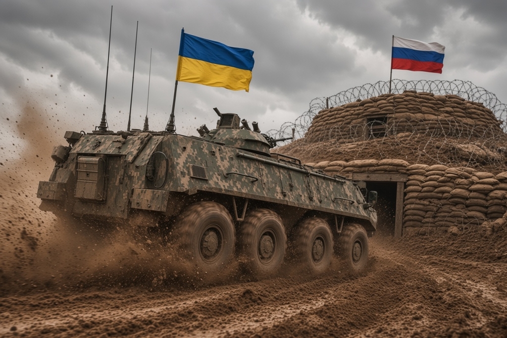 Ucraina folosește roboți-kamikaze 8x8 pentru eliberarea unor teritorii din Donețk