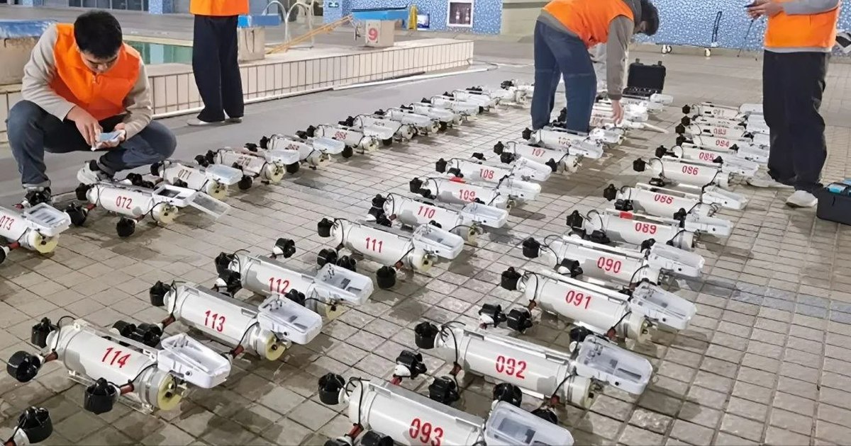 China stabilește un record mondial cu un roi de 116 drone submarine autonome