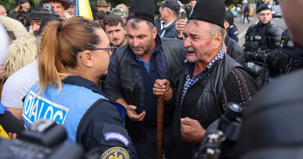 Protest de oieni în Piața Victoriei: revendicări depuse la Guvern și blocaje în trafic