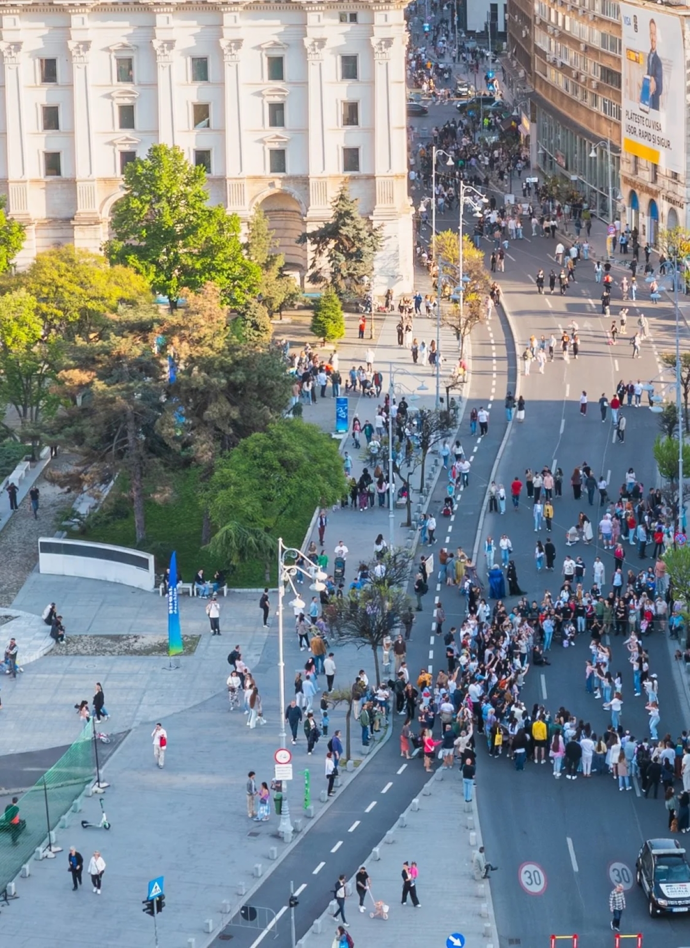 Calea Victoriei devine pietonală pentru penultimul weekend al proiectului Străzi Deschise