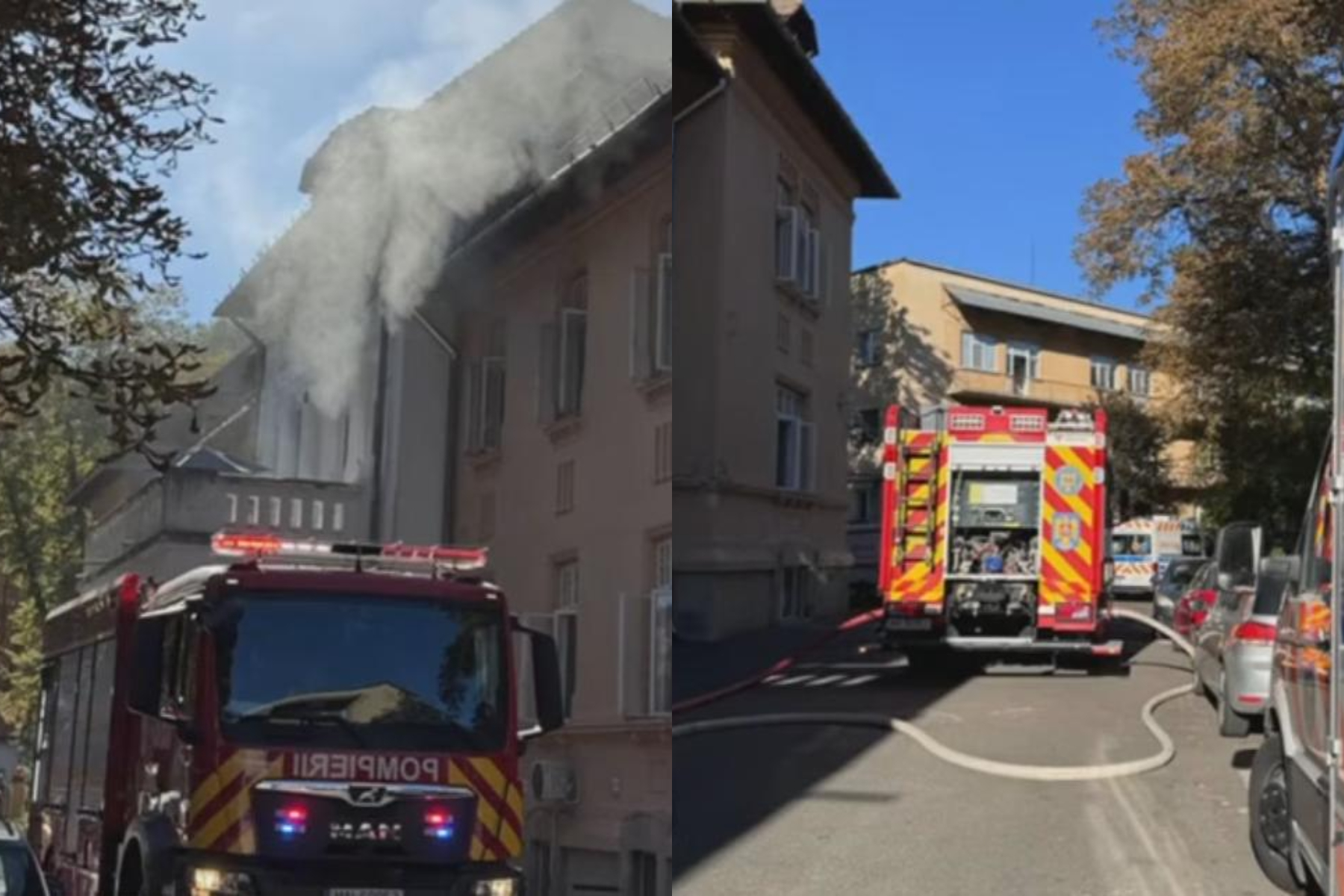 Incendiu la Spitalul de Pneumofiziologie din Brașov: o victimă a fost găsită carbonizată
