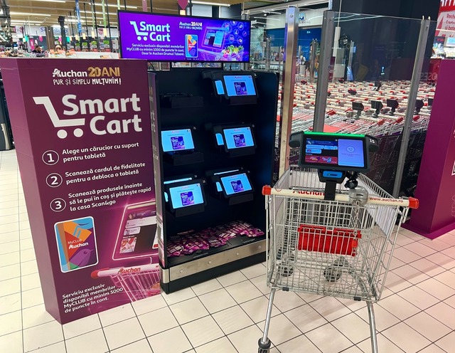 Auchan România testează tehnologia Smart Cart în hipermarketul din Drumul Taberei