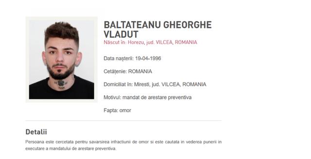 Suspectul care și-a ucis iubita și a aruncat cadavrul într-o valiză în râul Olt a fost adus în țară