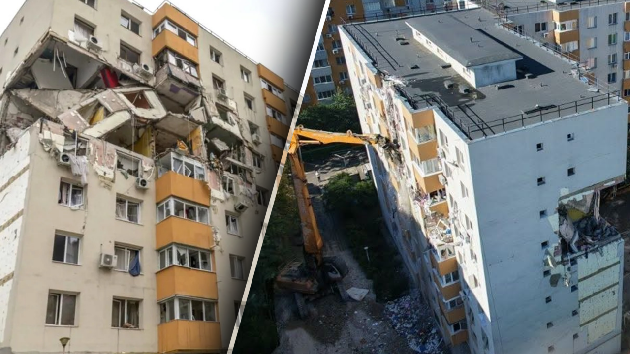 Disperare în Rahova: Locatarii blocului care a explodat își văd bunurile distruse de utilaje