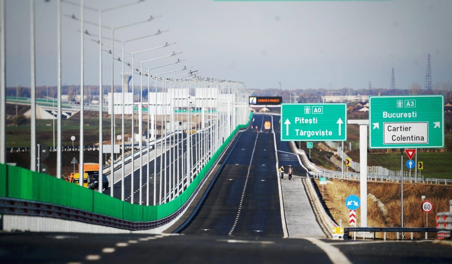 Tronsonul nordic al Autostrăzii Bucureștiului A0 ar putea fi deschis în jurul datei de 20 octombrie
